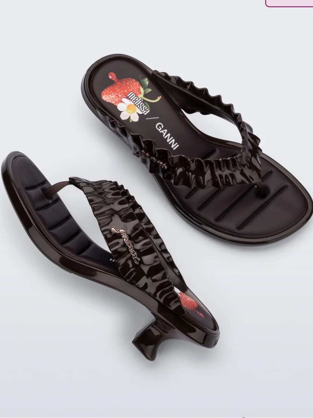 Melissa x Ganni Kitten Heel Thong